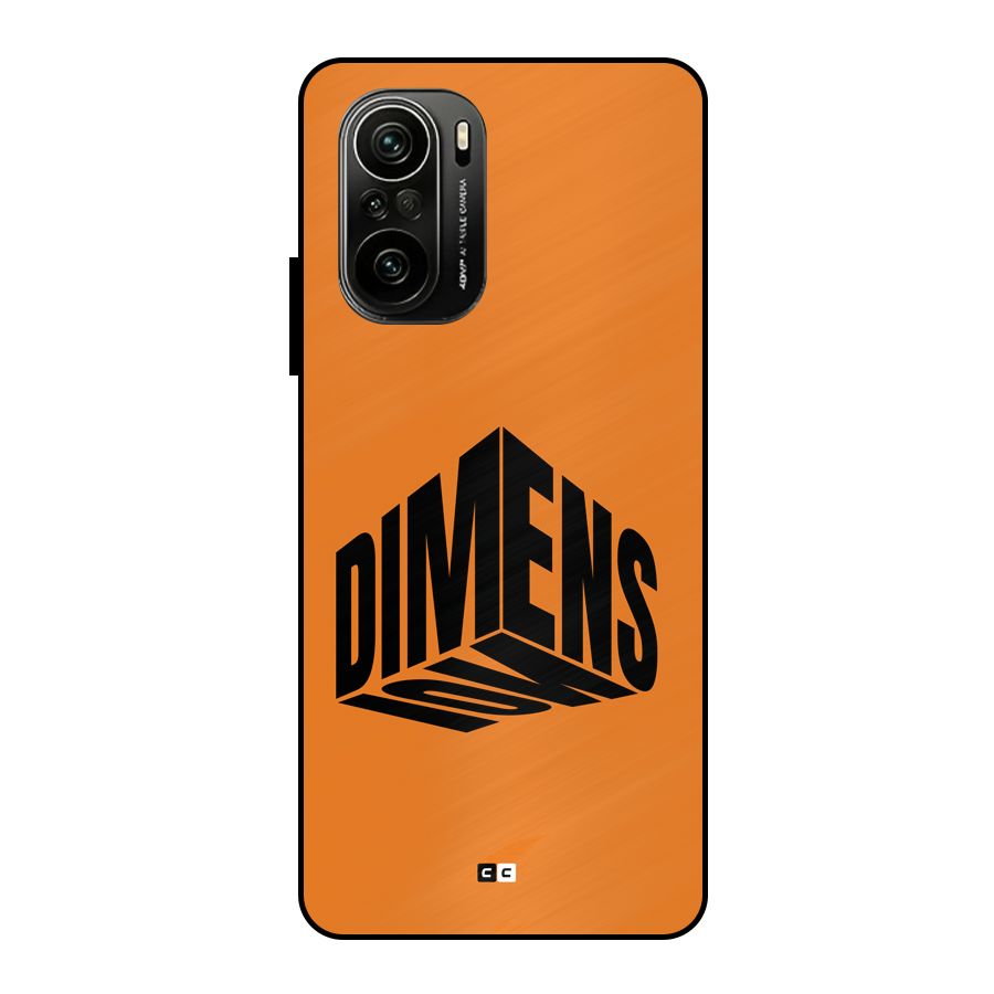Dimension Typography Metal Back Case for Mi 11X Pro