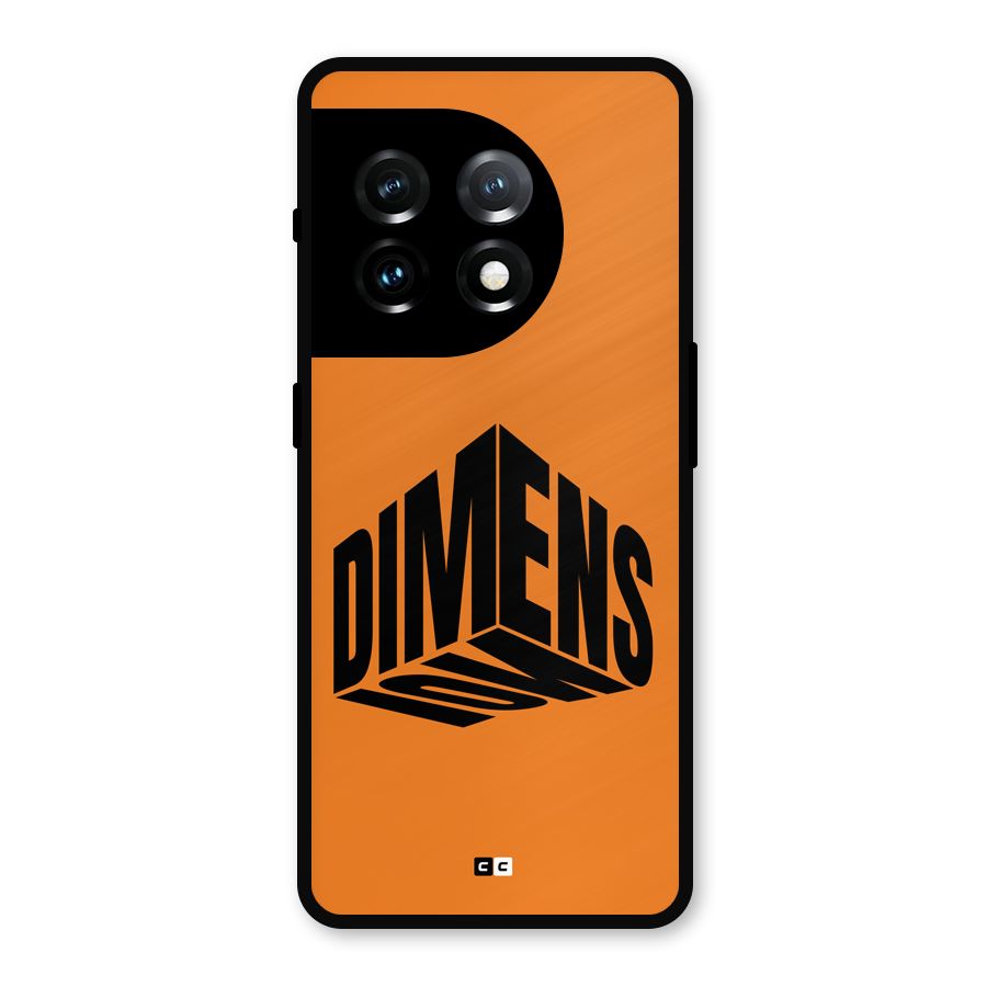 Dimension Typography Metal Back Case for OnePlus 11