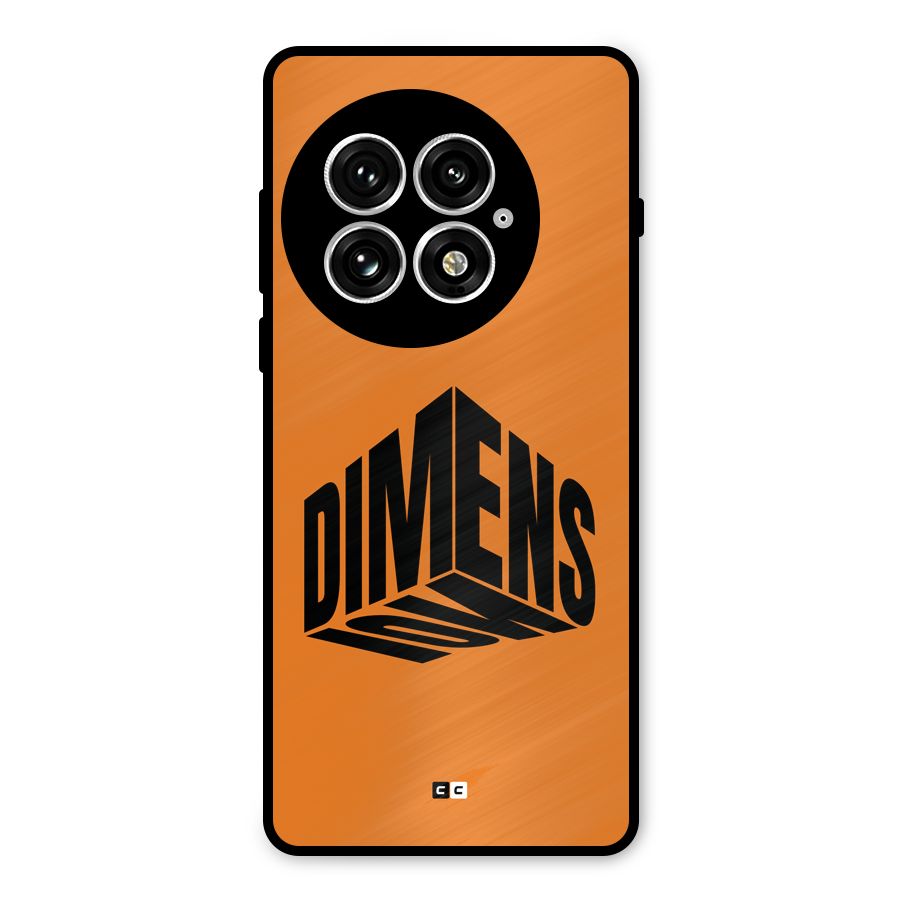 Dimension Typography Metal Back Case for OnePlus 13
