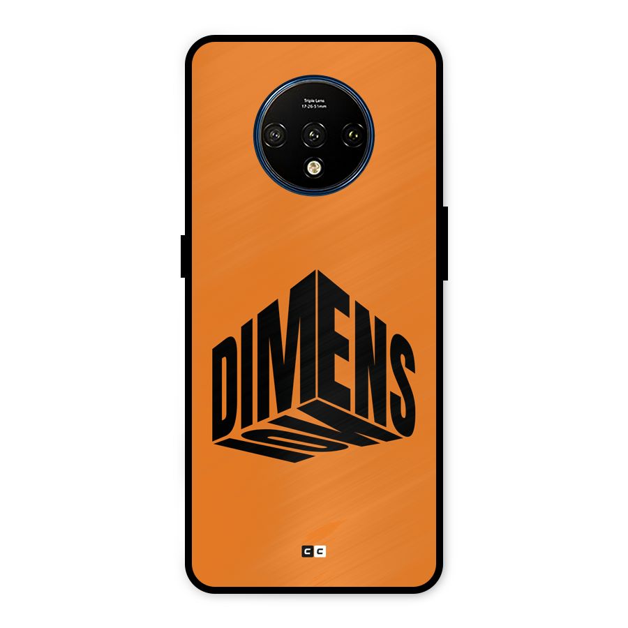 Dimension Typography Metal Back Case for OnePlus 7T