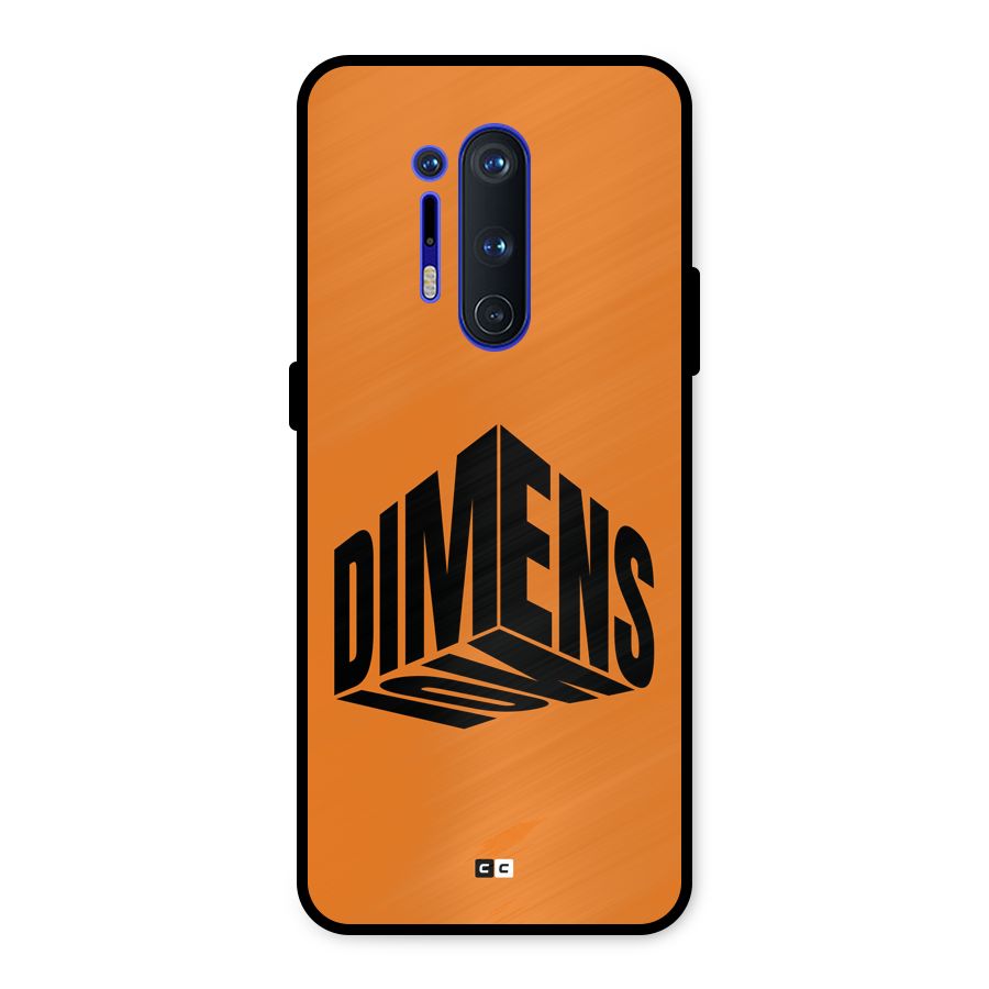 Dimension Typography Metal Back Case for OnePlus 8 Pro