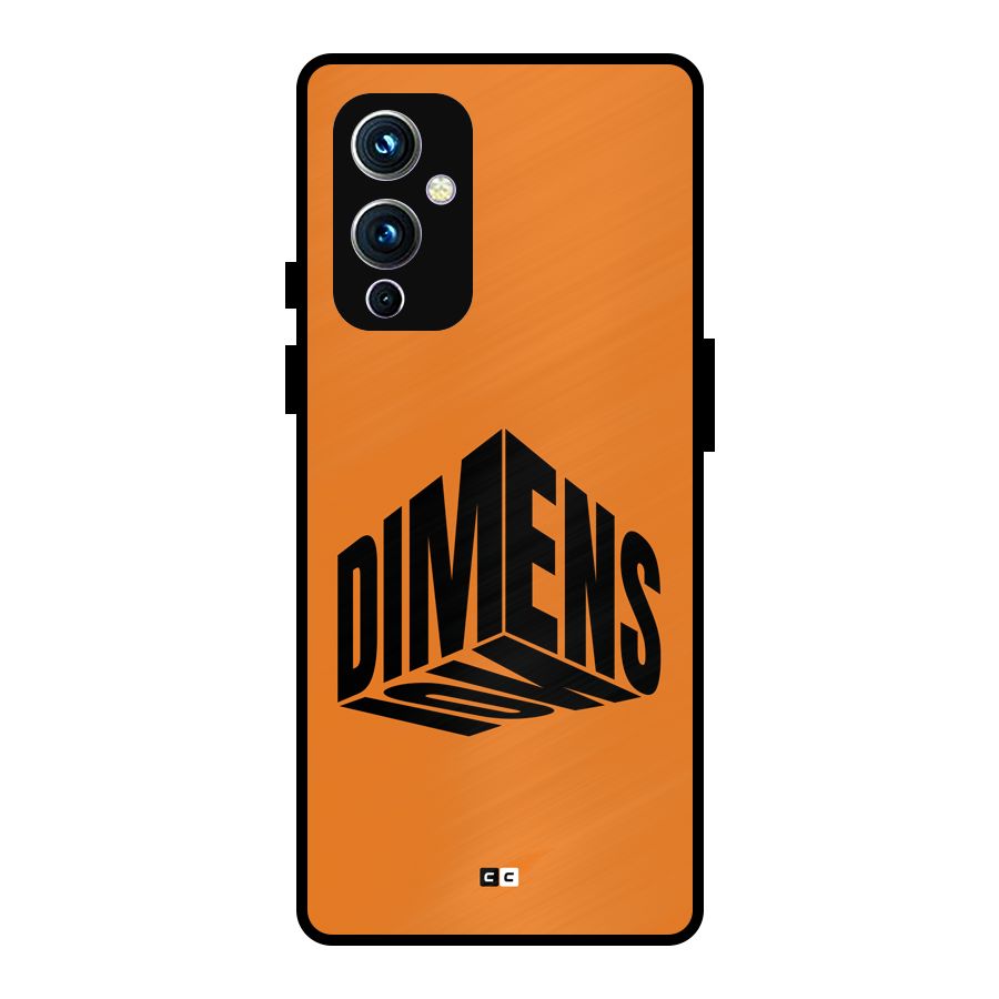 Dimension Typography Metal Back Case for OnePlus 9
