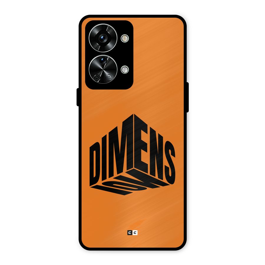 Dimension Typography Metal Back Case for OnePlus Nord 2T
