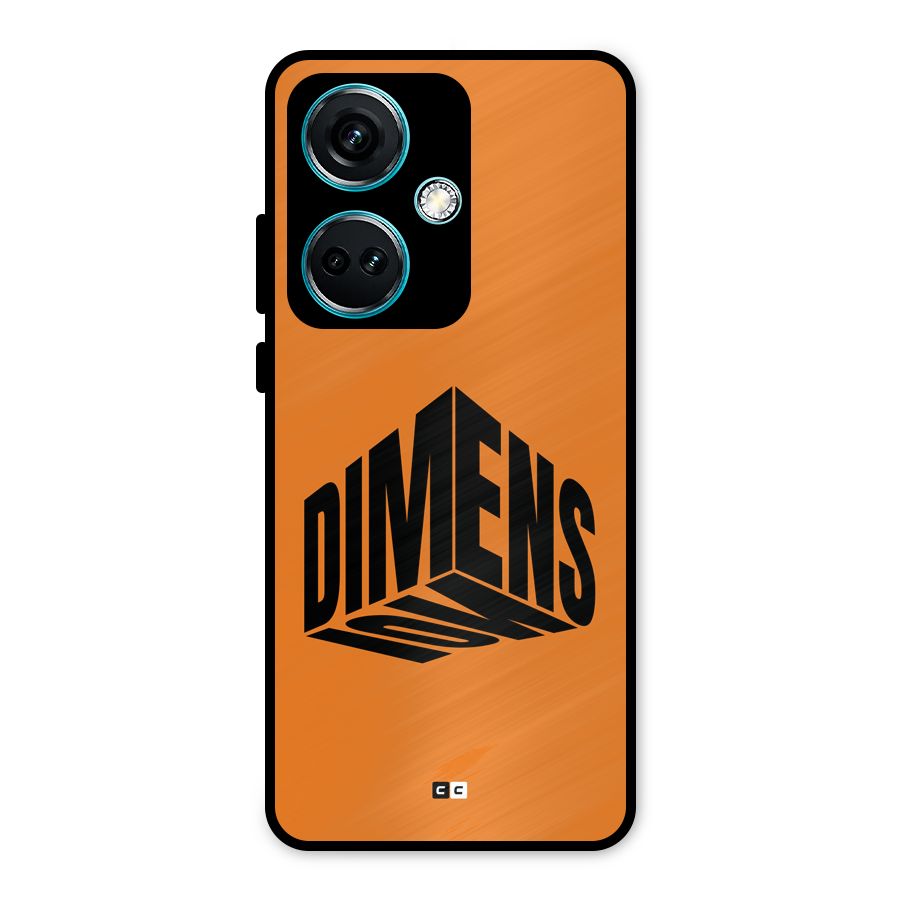 Dimension Typography Metal Back Case for OnePlus Nord CE 3 5G