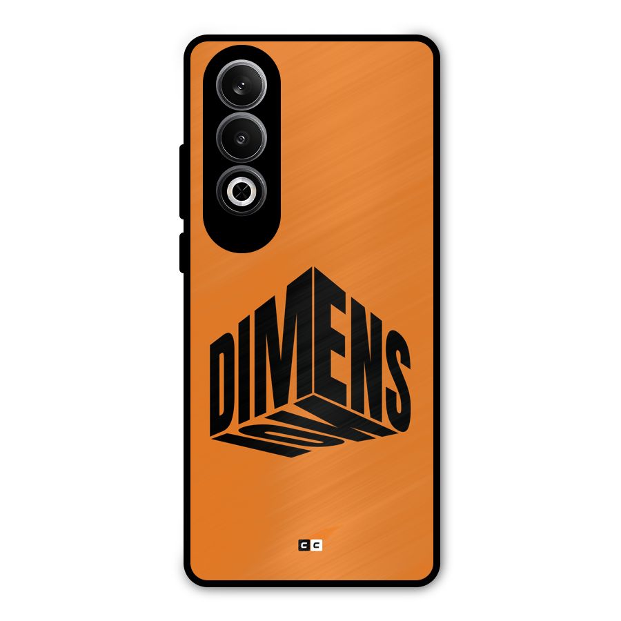 Dimension Typography Metal Back Case for OnePlus Nord CE4