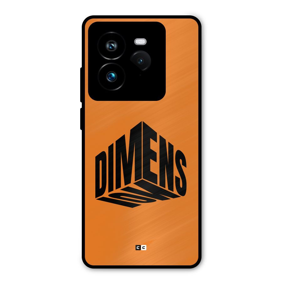 Dimension Typography Metal Back Case for Realme GT 7 Pro