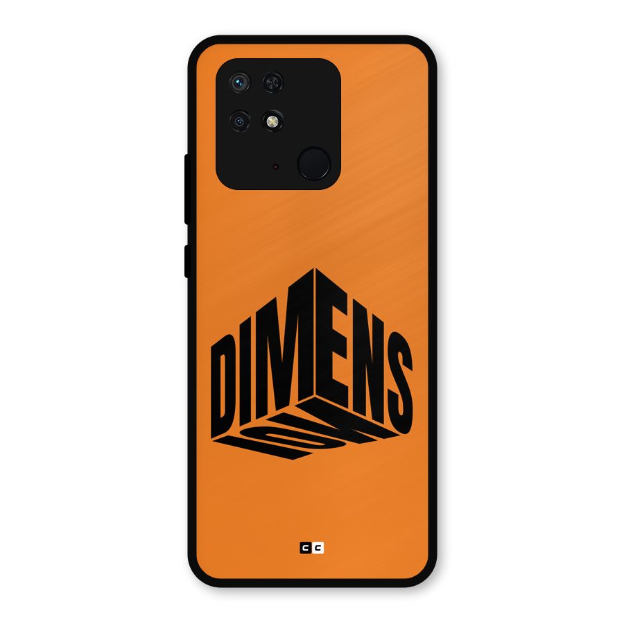 Dimension Typography Metal Back Case for Redmi 10 Power