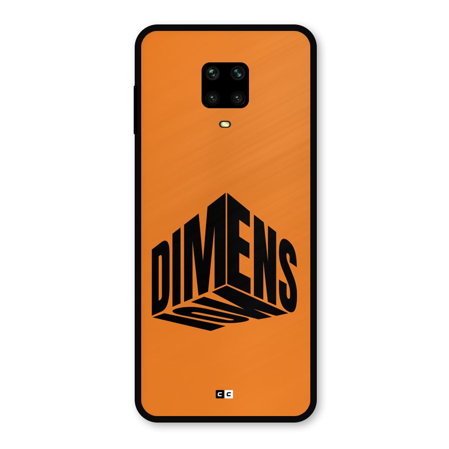 Dimension Typography Metal Back Case for Redmi Note 10 Lite