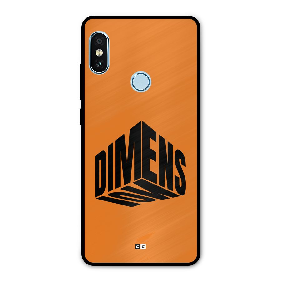 Dimension Typography Metal Back Case for Redmi Note 5 Pro