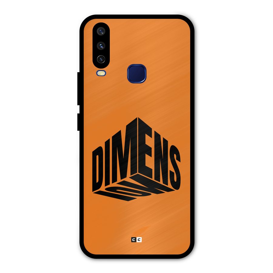 Dimension Typography Metal Back Case for Vivo V17