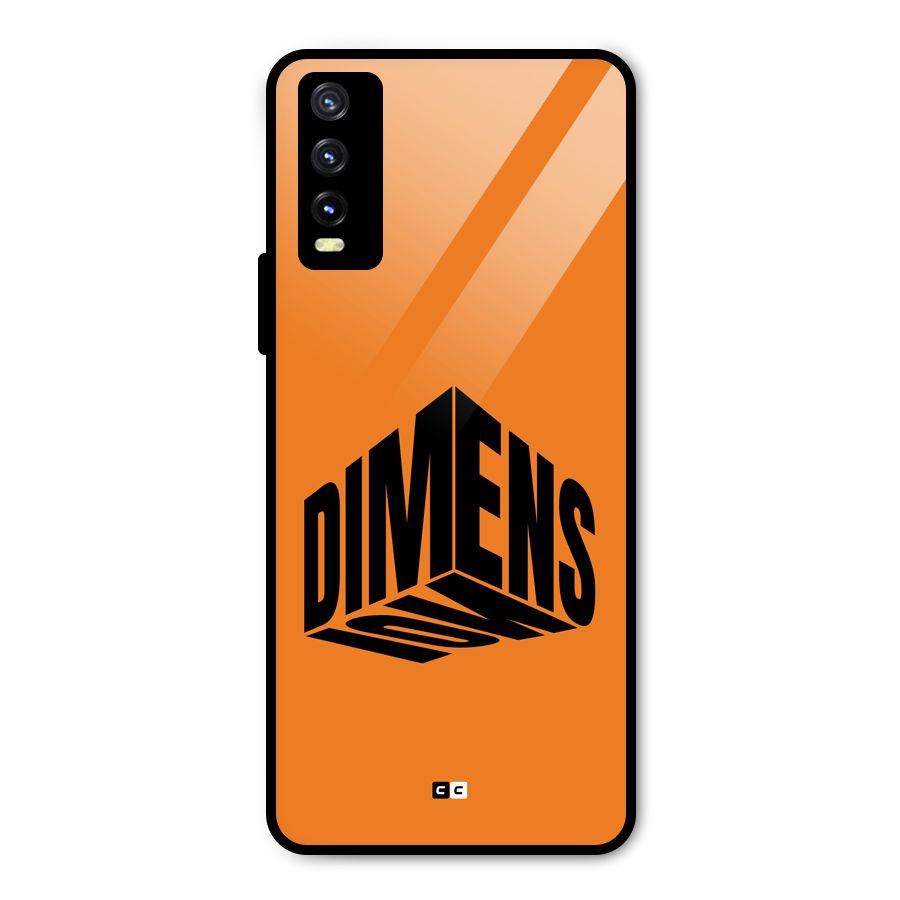 Dimension Typography Metal Back Case for Vivo Y20i