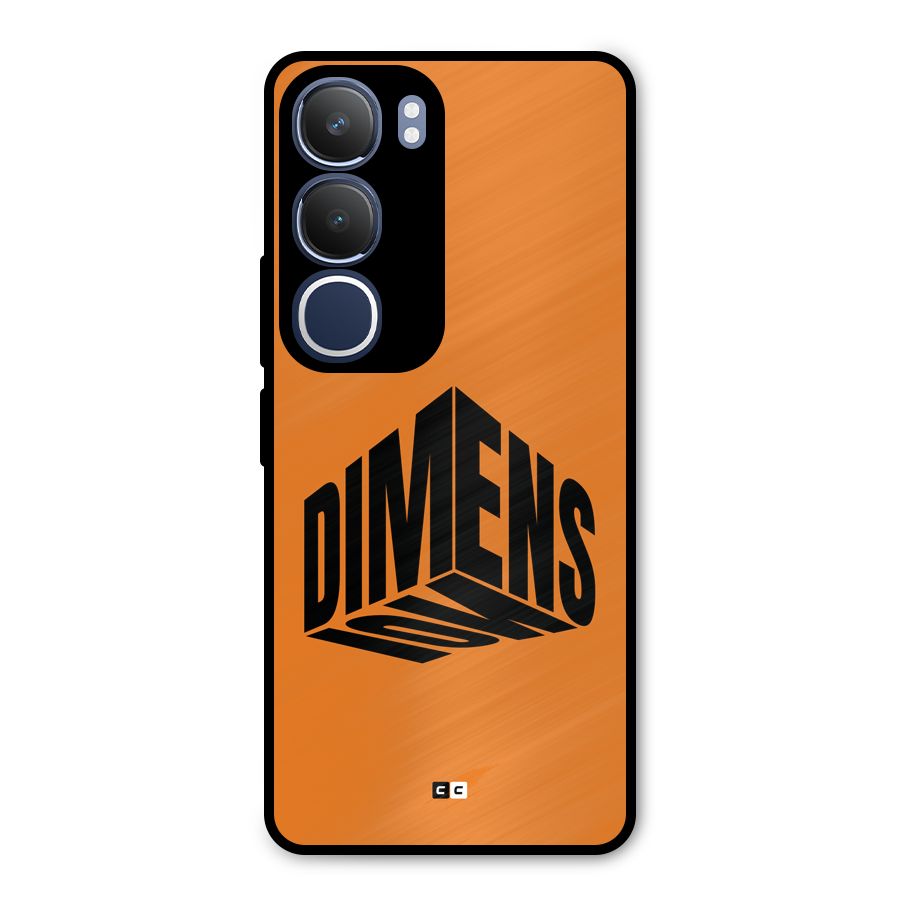 Dimension Typography Metal Back Case for Vivo Y29