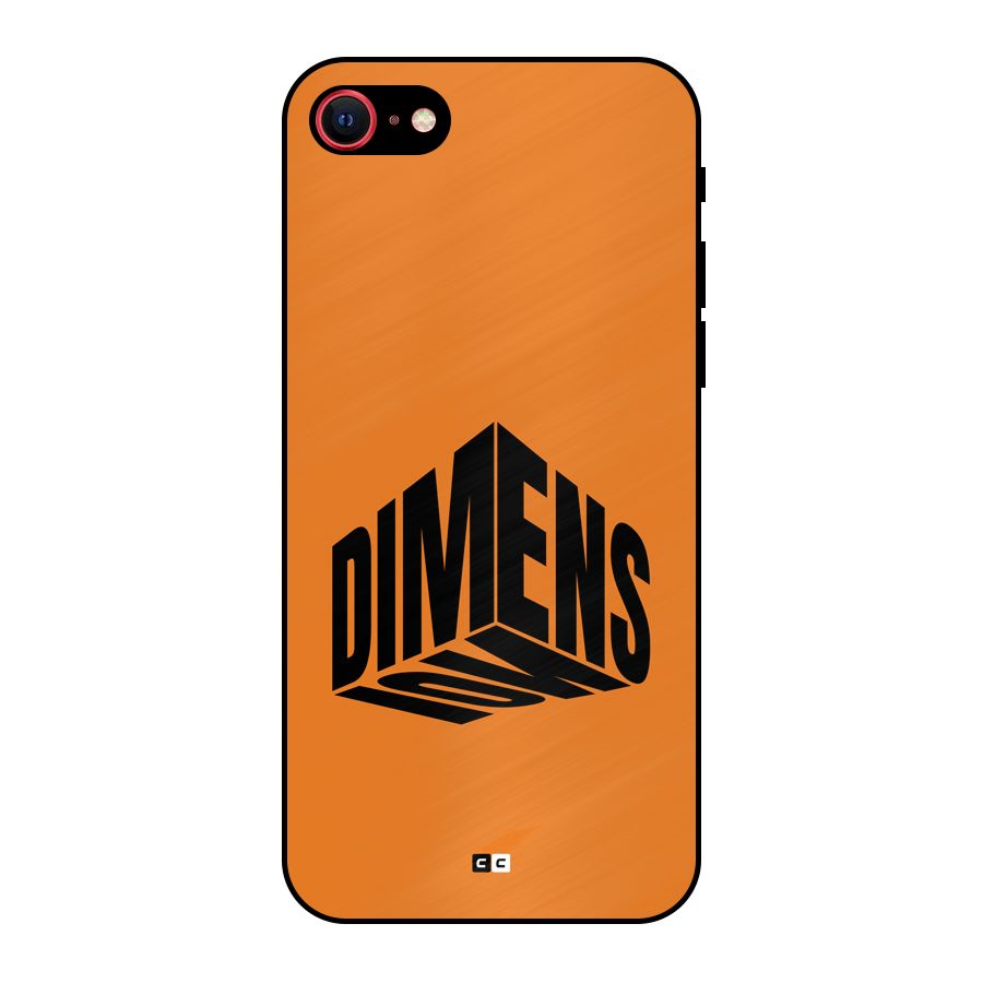Dimension Typography Metal Back Case for iPhone 7