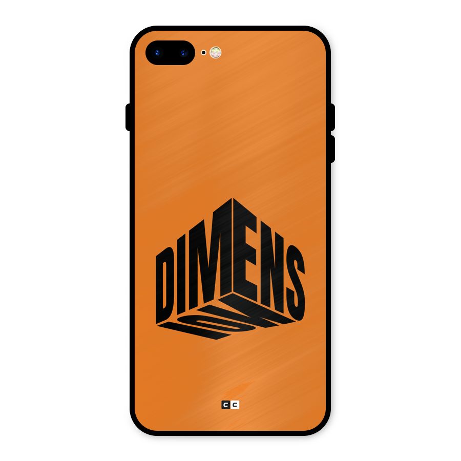 Dimension Typography Metal Back Case for iPhone 7 Plus