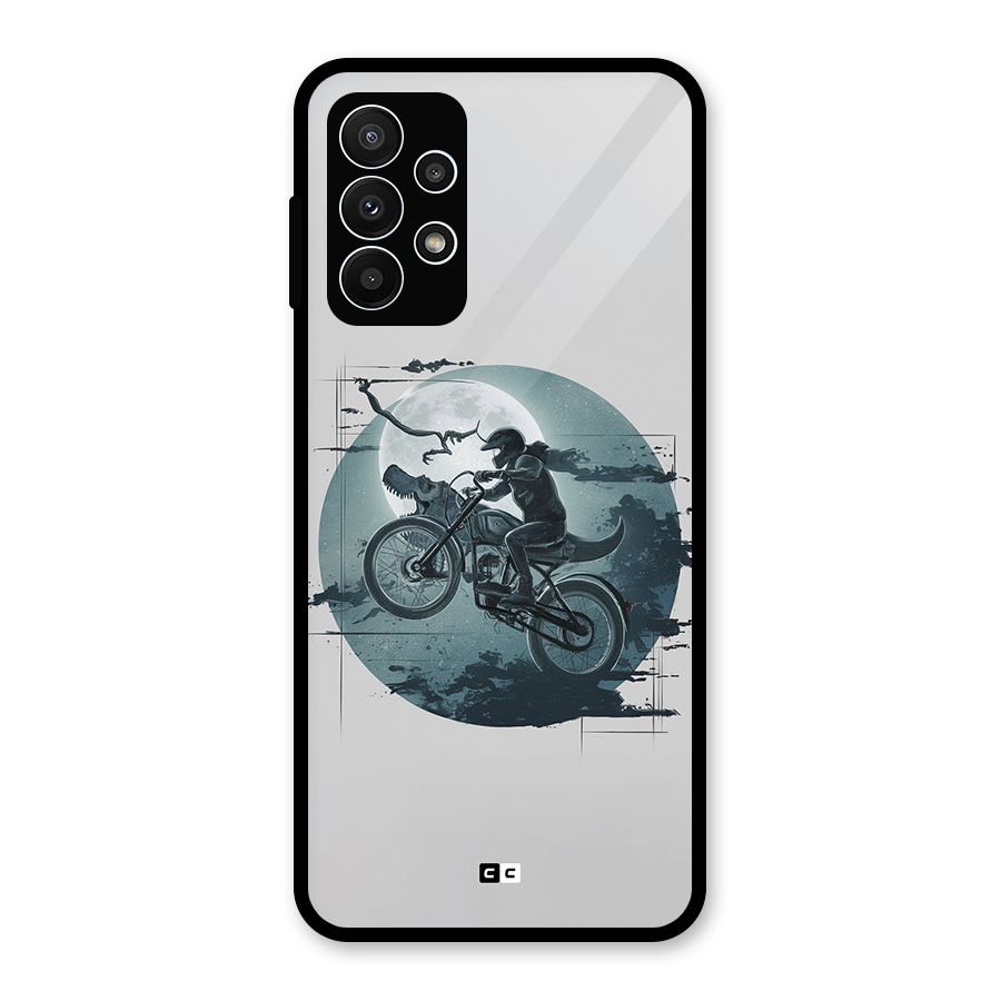 Dino Rider Glass Back Case for Galaxy A23