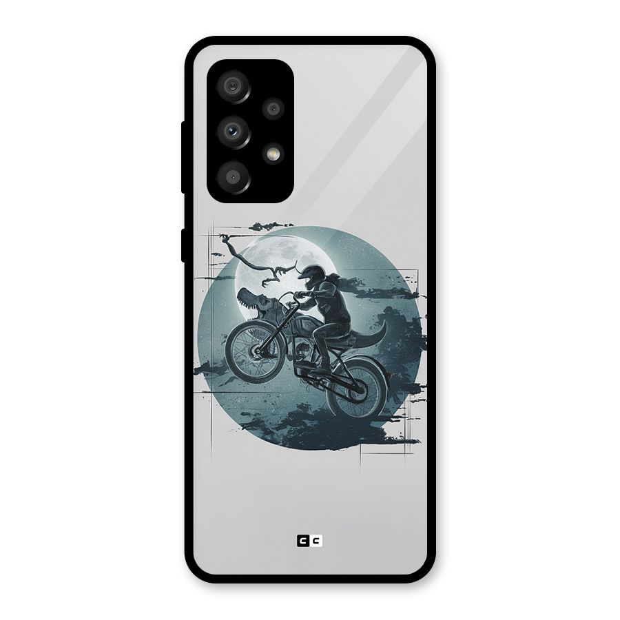Dino Rider Glass Back Case for Galaxy A32