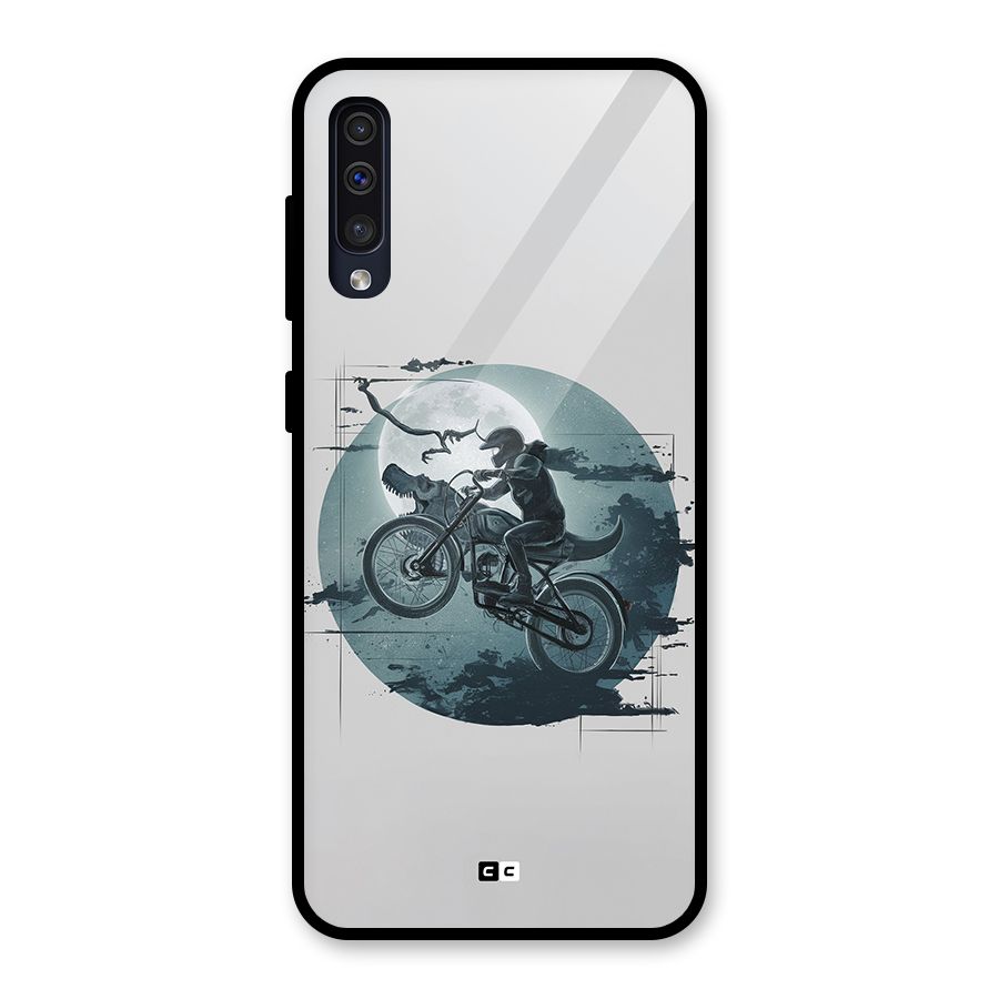 Dino Rider Glass Back Case for Galaxy A50s