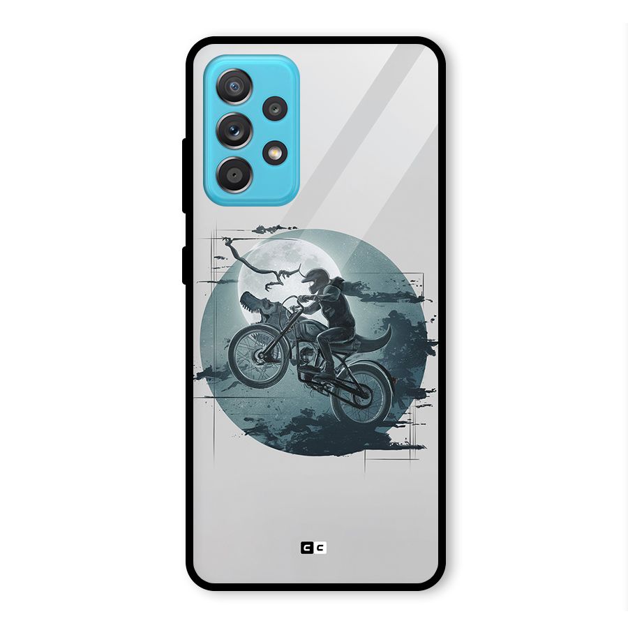 Dino Rider Glass Back Case for Galaxy A52