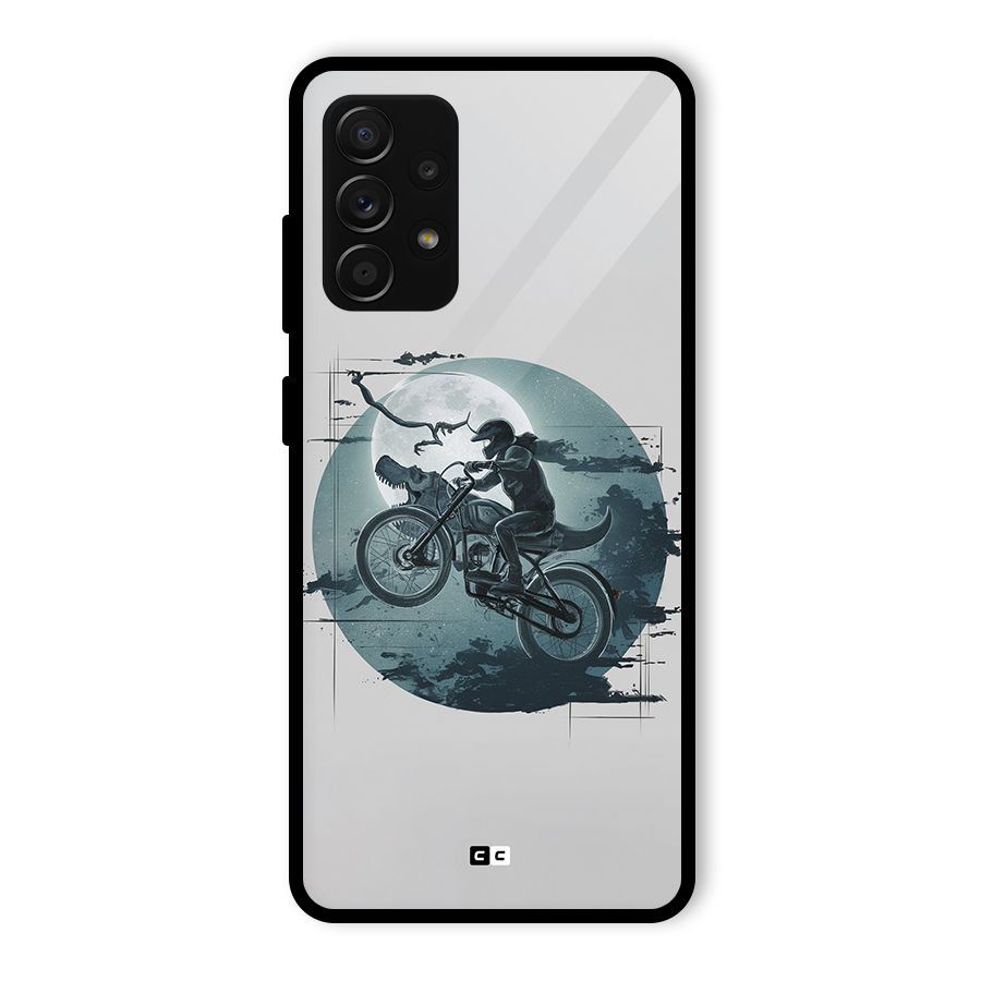 Dino Rider Glass Back Case for Galaxy A53 5G