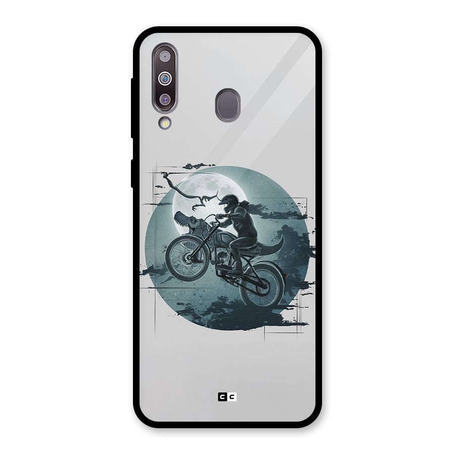 Dino Rider Glass Back Case for Galaxy M30