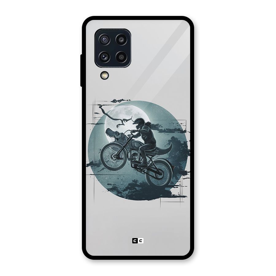Dino Rider Glass Back Case for Galaxy M32