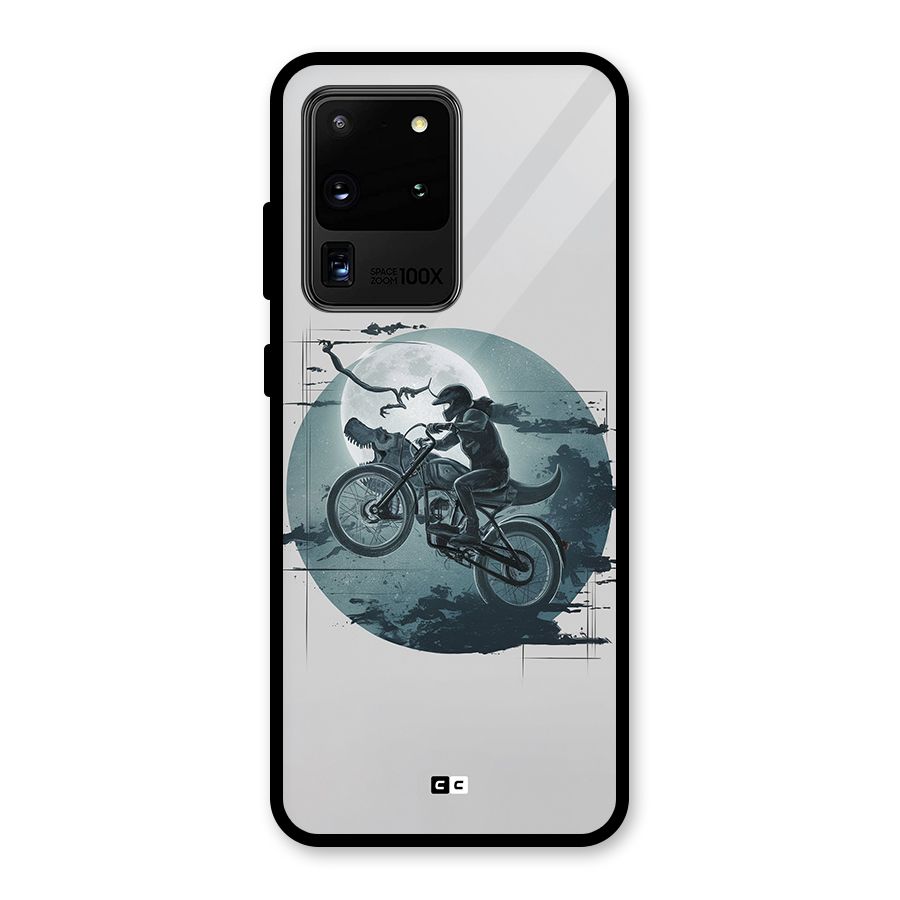 Dino Rider Glass Back Case for Galaxy S20 Ultra