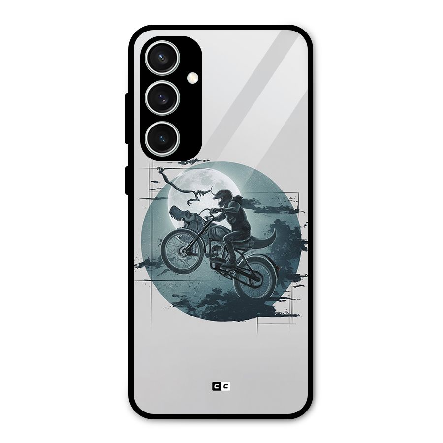 Dino Rider Glass Back Case for Galaxy S23 FE