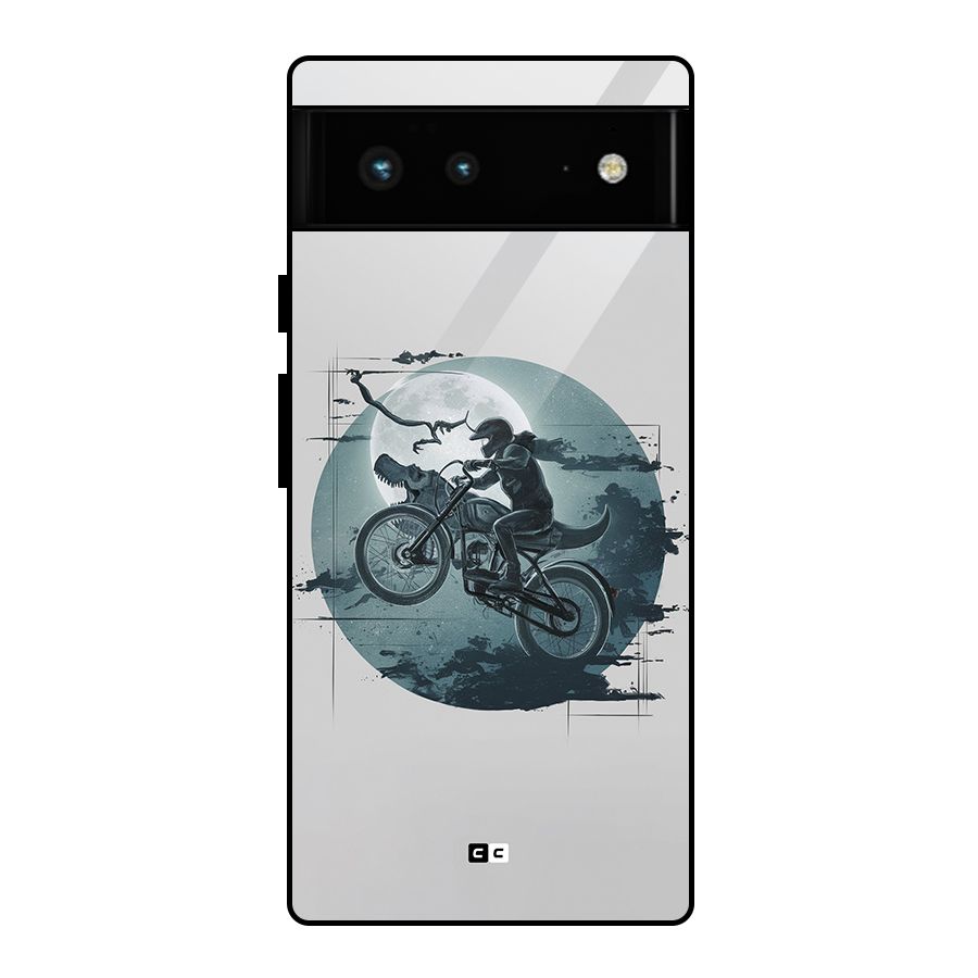 Dino Rider Glass Back Case for Google Pixel 6