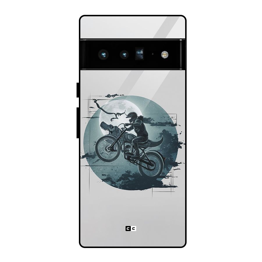 Dino Rider Glass Back Case for Google Pixel 6 Pro