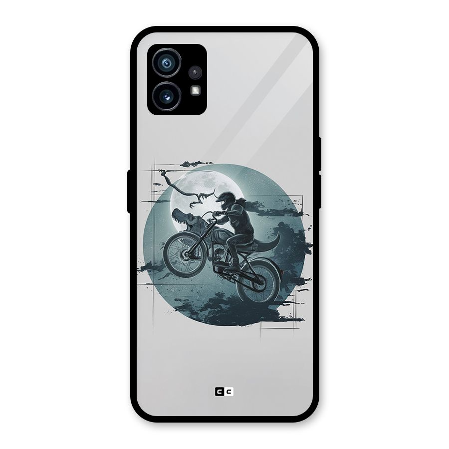 Dino Rider Glass Back Case for Nothing Phone 1