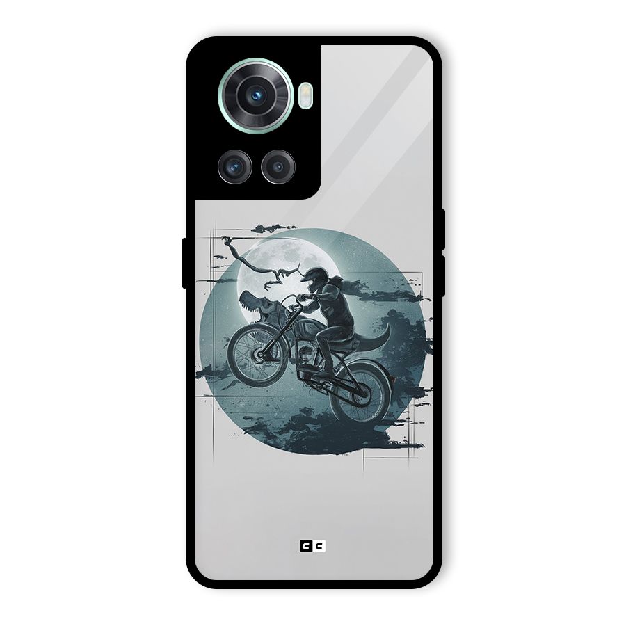 Dino Rider Glass Back Case for OnePlus 10R