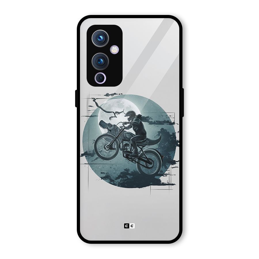 Dino Rider Glass Back Case for OnePlus 9