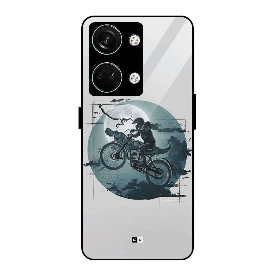 Dino Rider Glass Back Case for Oneplus Nord 3
