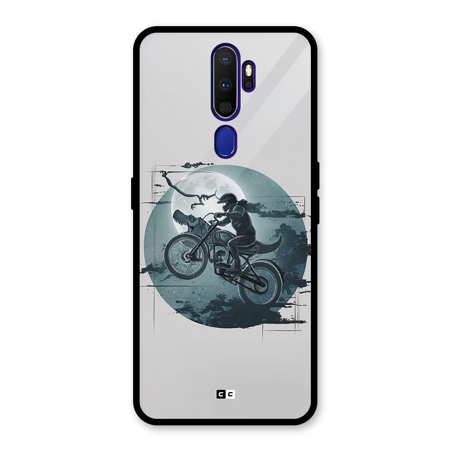 Dino Rider Glass Back Case for Oppo A9 (2020)