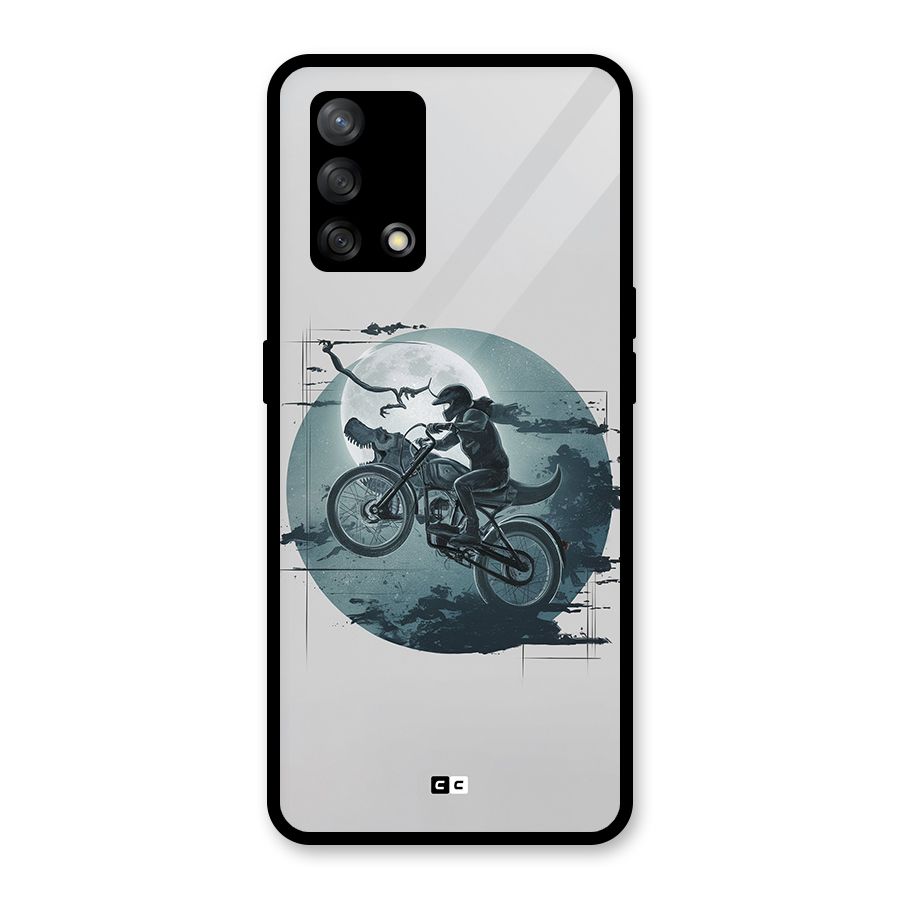 Dino Rider Glass Back Case for Oppo F19