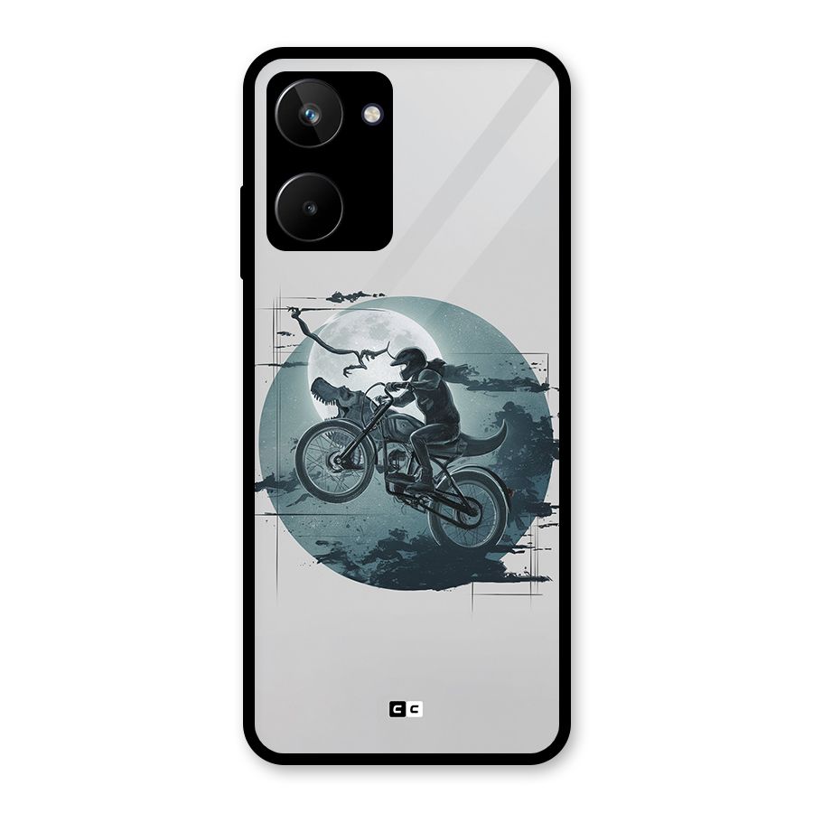 Dino Rider Glass Back Case for Realme 10