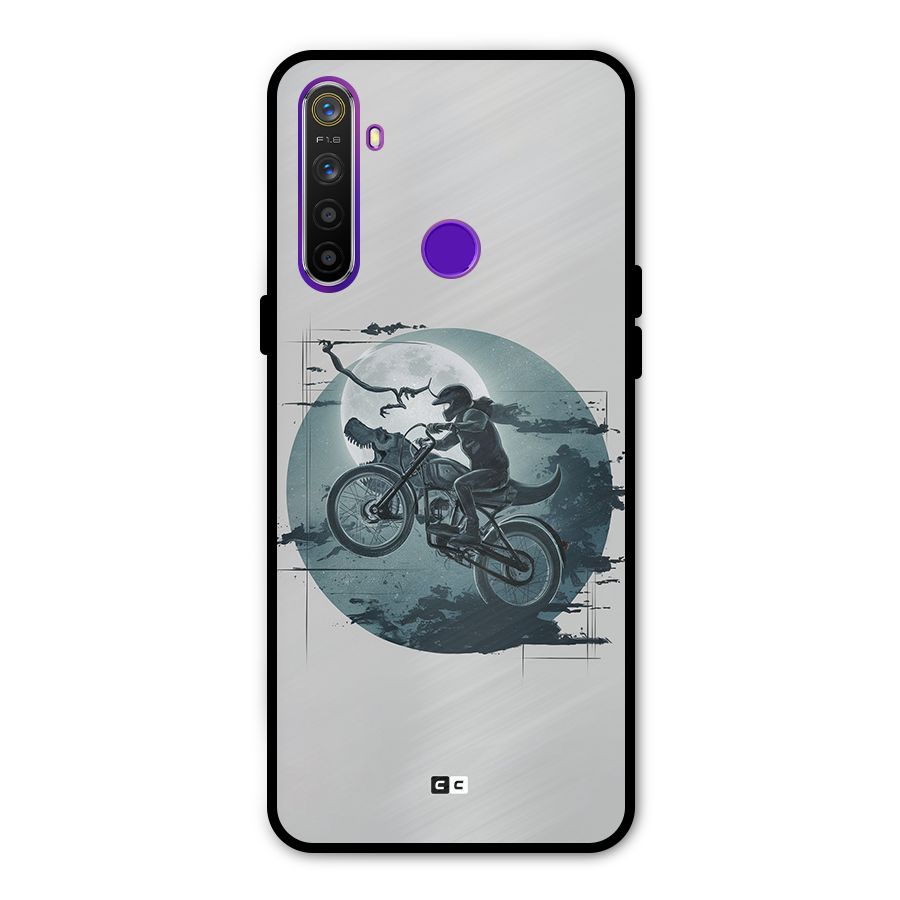 Dino Rider Glass Back Case for Realme 5s