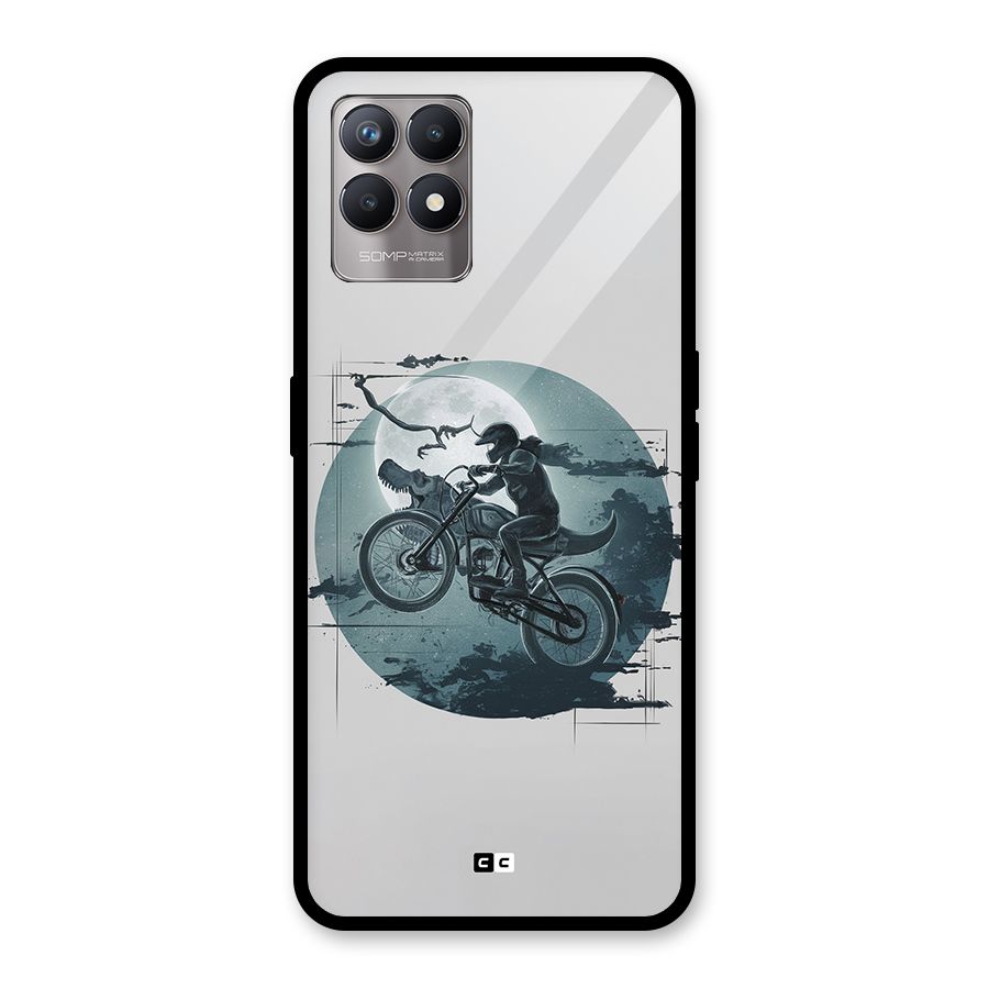 Dino Rider Glass Back Case for Realme 8i