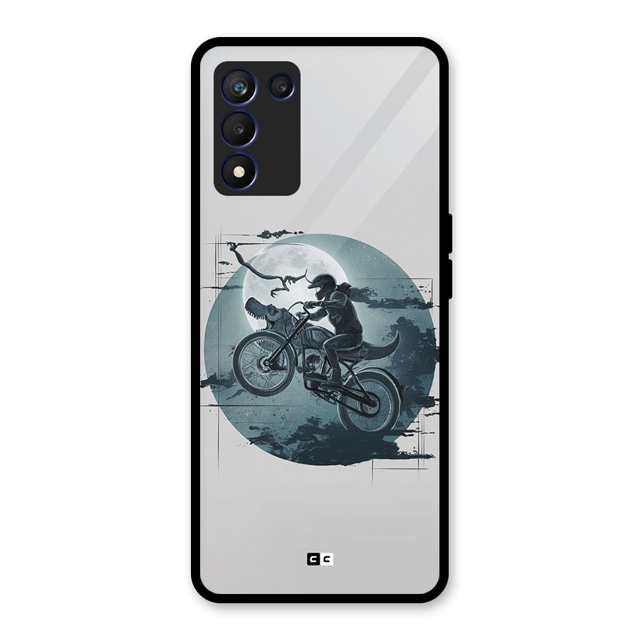 Dino Rider Glass Back Case for Realme 9 5G Speed