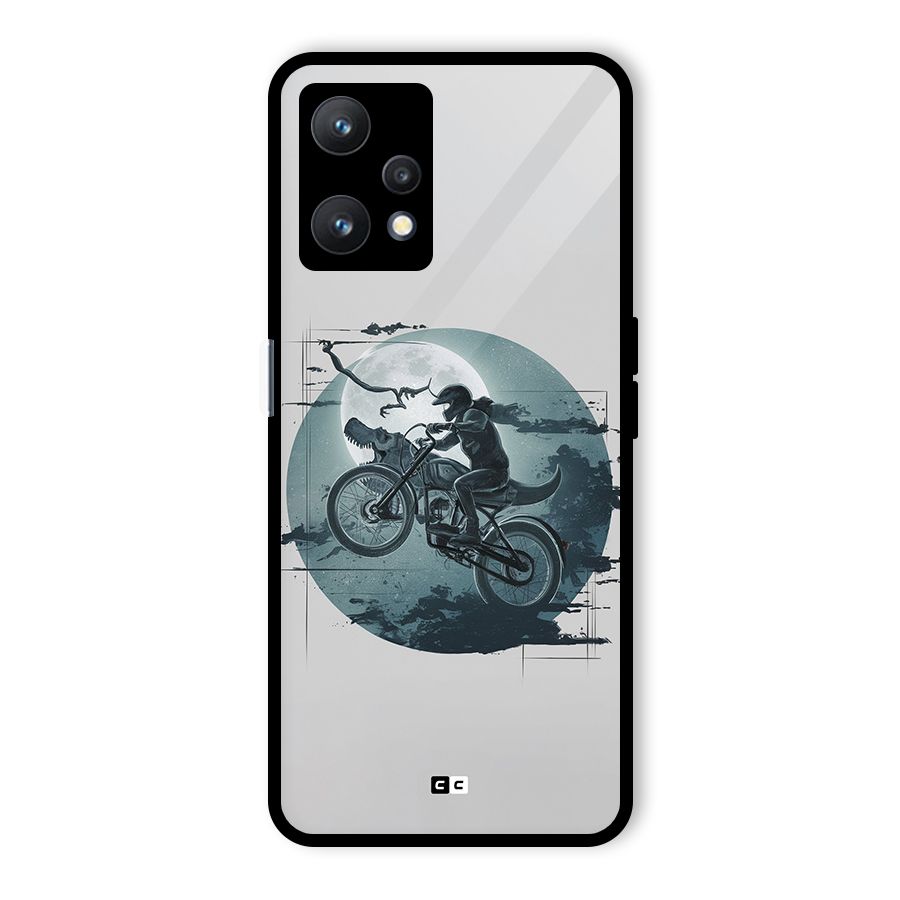 Dino Rider Glass Back Case for Realme 9 Pro 5G