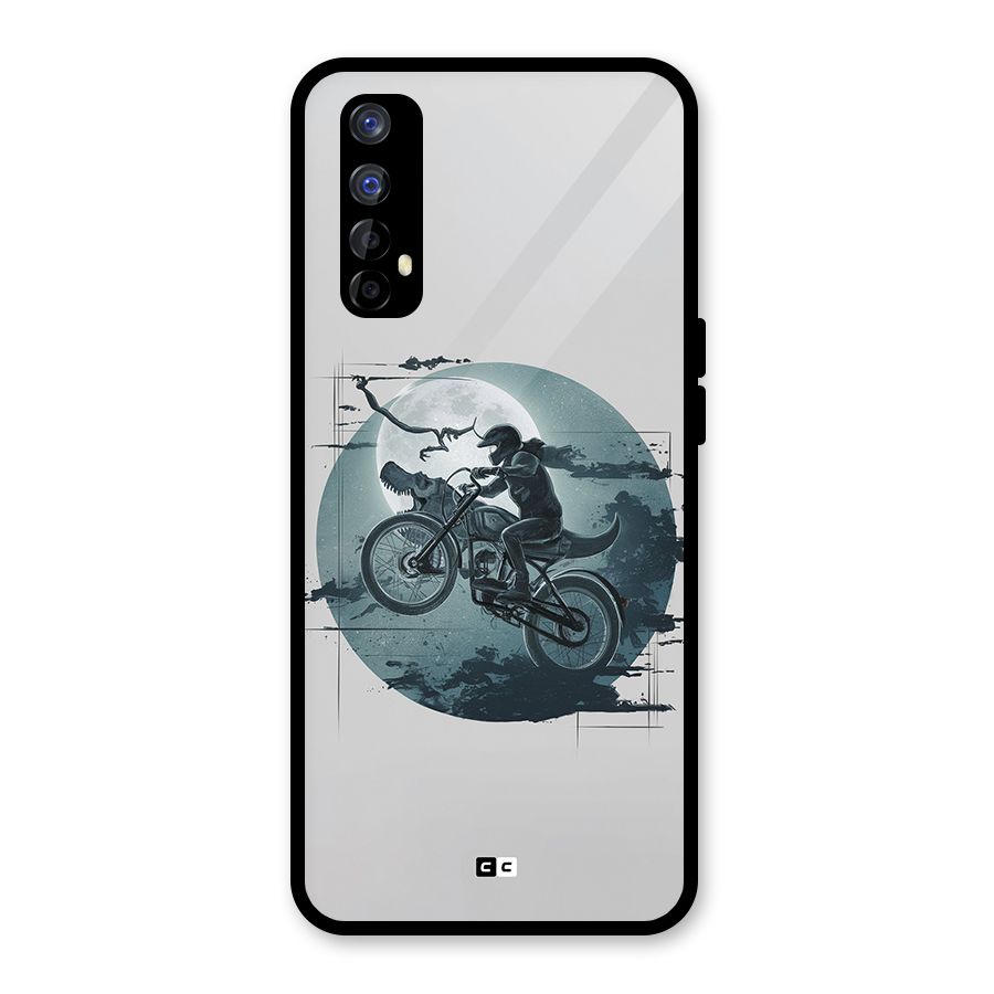 Dino Rider Glass Back Case for Realme Narzo 20 Pro