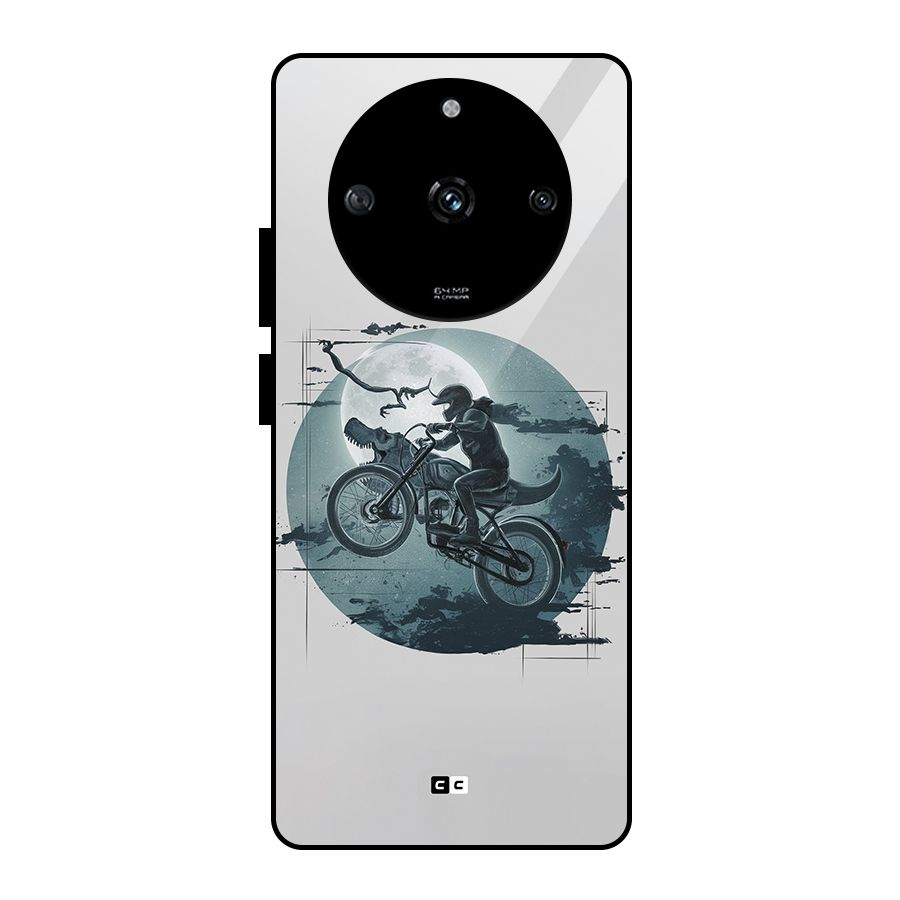 Dino Rider Glass Back Case for Realme Narzo 60 5G