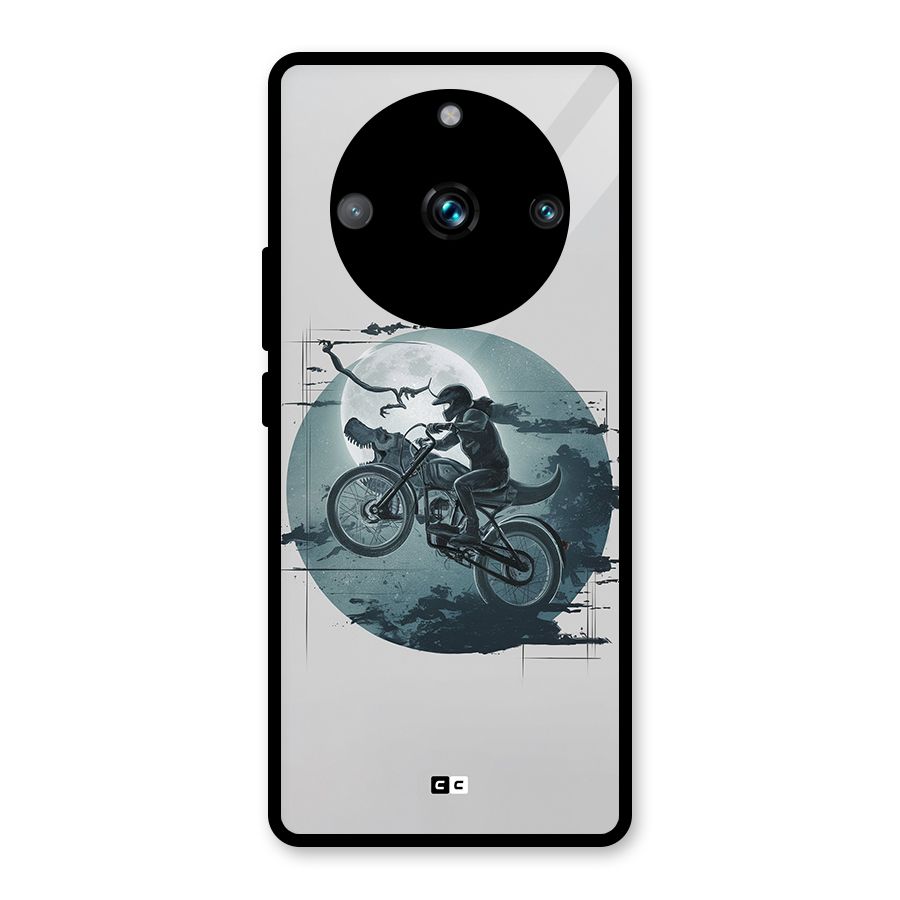 Dino Rider Glass Back Case for Realme Narzo 60 Pro