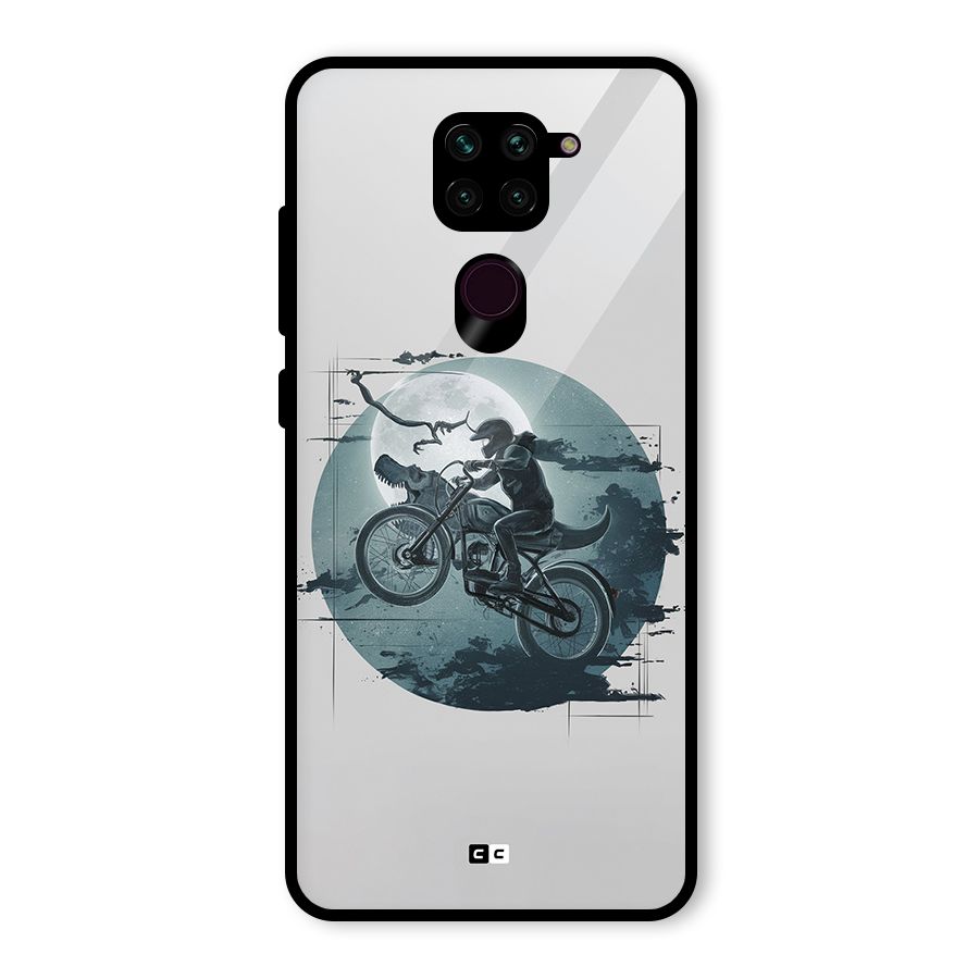 Dino Rider Glass Back Case for Redmi Note 9