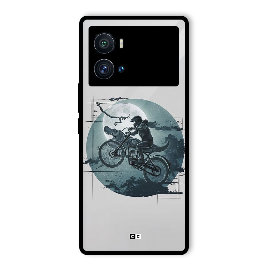 Dino Rider Glass Back Case for Vivo iQOO 9 Pro
