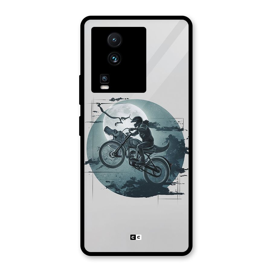 Dino Rider Glass Back Case for Vivo iQOO Neo 7