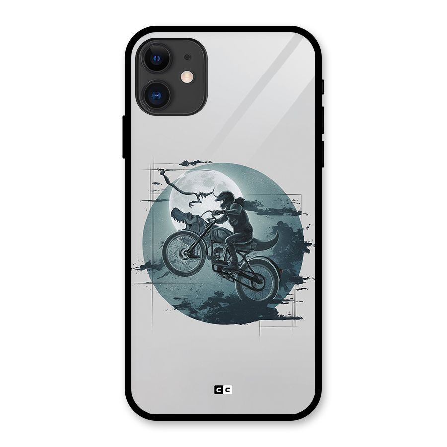 Dino Rider Glass Back Case for iPhone 11