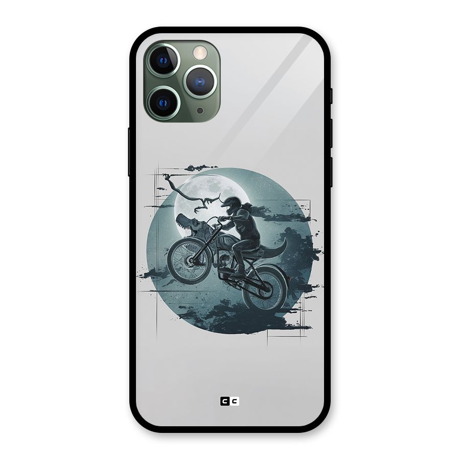 Dino Rider Glass Back Case for iPhone 11 Pro