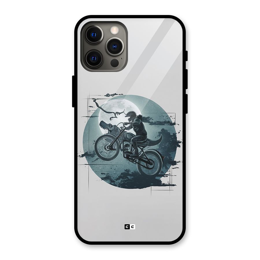 Dino Rider Glass Back Case for iPhone 12 Pro Max