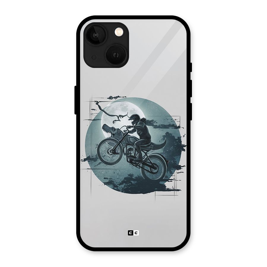 Dino Rider Glass Back Case for iPhone 13